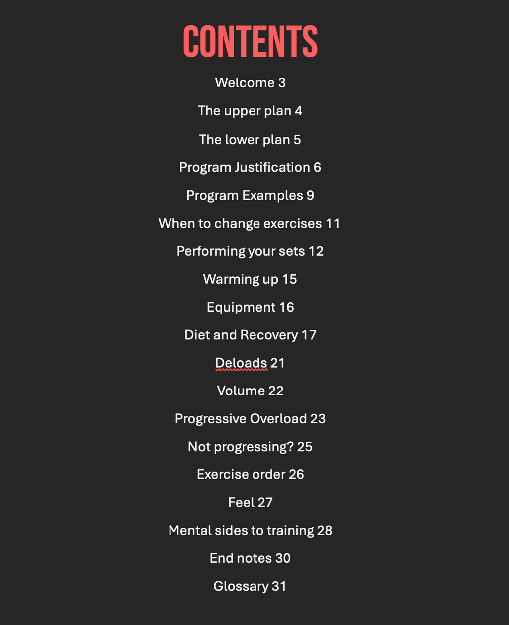 Upper Lower Program + Training Guide